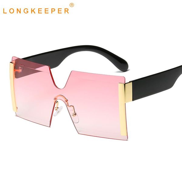 sunglasses fashion oversized square women men vintage rimless big sun glasses ladies flat one piece gradient eyeware oculos, White;black
sunglasses fashion oversized square women men vintage rimless big sun glasses ladies flat one piece gradient eyeware oculos, White;black