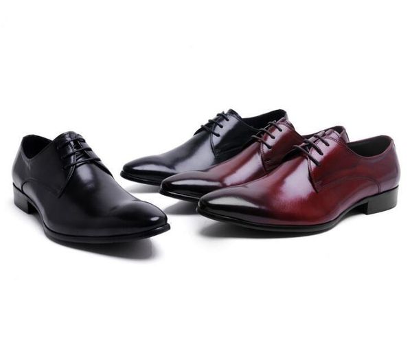 fashion mens dress shoes genuine leather pointed toe classic men formal oxford business flat lace-up wedding shoes red black
fashion mens dress shoes genuine leather pointed toe classic men formal oxford business flat lace-up wedding shoes red black
