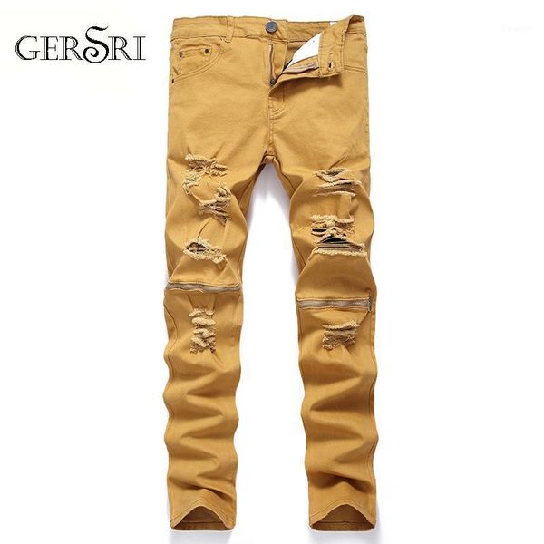 gersri men jeans biker ripped jeans for men slim fit design fashion hip hop casual yellow knee hole denim pants1, Blue
gersri men jeans biker ripped jeans for men slim fit design fashion hip hop casual yellow knee hole denim pants1, Blue