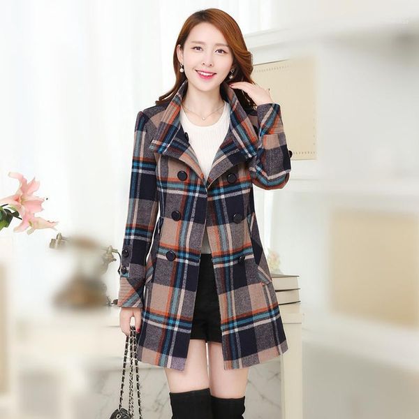 new autumn and winter women double-breasted woolen coat women's long plaid cashmere coat slim plus size keep warm woolen jacket1, Black
new autumn and winter women double-breasted woolen coat women's long plaid cashmere coat slim plus size keep warm woolen jacket1, Black