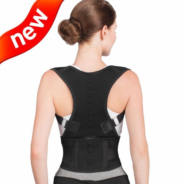 adjustable magnetic posture back support corrector belt band posture corset shoulder brace lumbar strap pain relief, Black;blue
adjustable magnetic posture back support corrector belt band posture corset shoulder brace lumbar strap pain relief, Black;blue