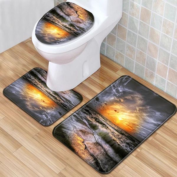 bath mats beach scenery bathroom mat three-piece carpet toilet set door non-slip spot
bath mats beach scenery bathroom mat three-piece carpet toilet set door non-slip spot