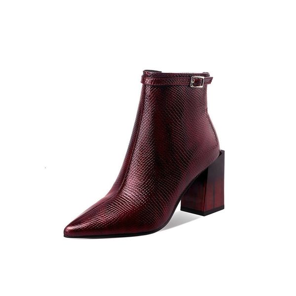 new 2021 ladies mixed colors thick high heels side shoes woman genuine leather wedding party boots dqzx, Black
new 2021 ladies mixed colors thick high heels side shoes woman genuine leather wedding party boots dqzx, Black