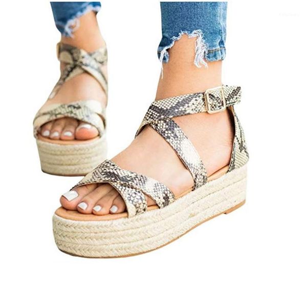 women comfy platform sandal shoes fashion snakesk wedge pumps straw thick bottom shoes ladies roman sandals sandalles femme#by251, Black
women comfy platform sandal shoes fashion snakesk wedge pumps straw thick bottom shoes ladies roman sandals sandalles femme#by251, Black