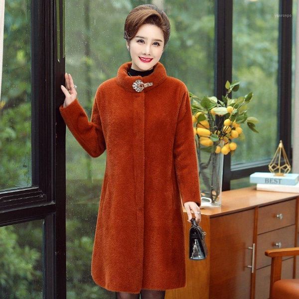 2021 winter middle aged women faux mink cashmere comfortable long sweater cardigans outwear lady warm knit soft coat1, Black
2021 winter middle aged women faux mink cashmere comfortable long sweater cardigans outwear lady warm knit soft coat1, Black