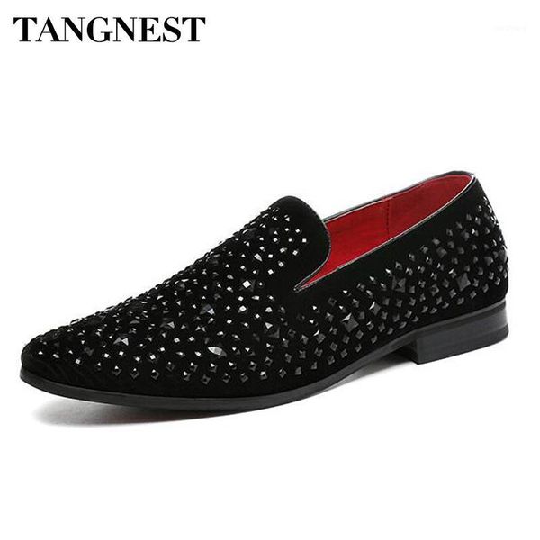 tangnest rhinestone men loafers handmade leather pointed toe wedding shoes fashion men's dress shoes size 37~45 xmp8121, Black
tangnest rhinestone men loafers handmade leather pointed toe wedding shoes fashion men's dress shoes size 37~45 xmp8121, Black
