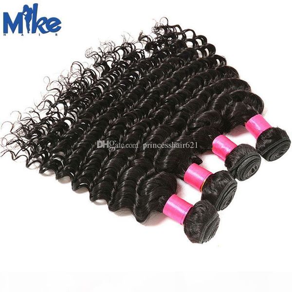 mikehair 100% human hair extensions wholesale no tangle no shed peruvian indian malaysian brazilian deep wave curly hair weaves 4pcs lot, Black
mikehair 100% human hair extensions wholesale no tangle no shed peruvian indian malaysian brazilian deep wave curly hair weaves 4pcs lot, Black