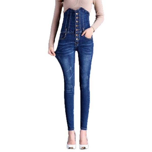 women's high waist skinny jeans trousers fashion women simple black blue stretch cotton casual jeans pencil denim pants
women's high waist skinny jeans trousers fashion women simple black blue stretch cotton casual jeans pencil denim pants