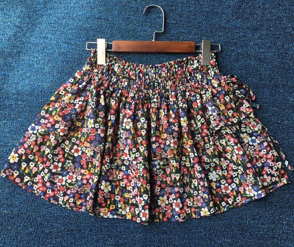 fashion floral mini skirt womens 2020 new elastic waist layered ruffles short skirts girl sweet slim ladies bottoms summer, Black
fashion floral mini skirt womens 2020 new elastic waist layered ruffles short skirts girl sweet slim ladies bottoms summer, Black