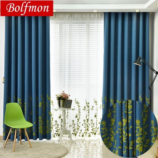 curtain & drapes 2 colors deep blue blackout for bedding room window treatment decoration fresh green embroidered draps in living cortina1
curtain & drapes 2 colors deep blue blackout for bedding room window treatment decoration fresh green embroidered draps in living cortina1