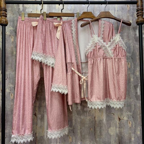 the new four-piece fashion autumn and winter pajamas, comfortable and lace home wear pajamas,sleepwear1, Black;red
the new four-piece fashion autumn and winter pajamas, comfortable and lace home wear pajamas,sleepwear1, Black;red