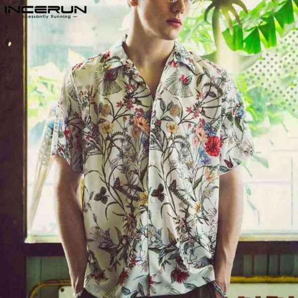 fashion short mouwen printing blouse incerun summer hawaiian beach men's shirts man casual button flowers shirt masculina 5xl, White;black
fashion short mouwen printing blouse incerun summer hawaiian beach men's shirts man casual button flowers shirt masculina 5xl, White;black