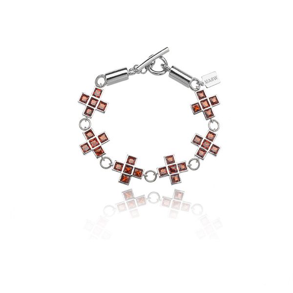 original design european and american chain light luxury zircon cross bracelet niche fashion high-quality texture red gem jewelry, Black
original design european and american chain light luxury zircon cross bracelet niche fashion high-quality texture red gem jewelry, Black