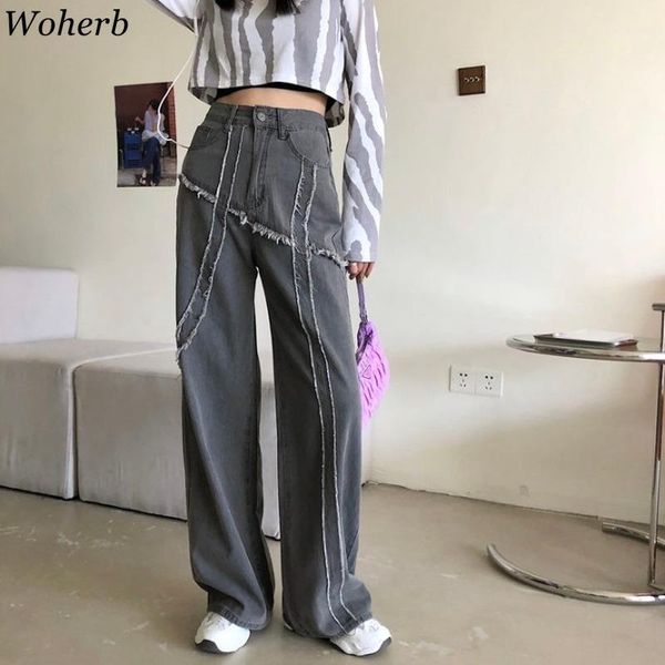 women's pants & capris woherb jeans woman high waist wide leg trousers tassel patch harajuku womens loose daily setreetwear hip-hop 202, Black;white
women's pants & capris woherb jeans woman high waist wide leg trousers tassel patch harajuku womens loose daily setreetwear hip-hop 202, Black;white