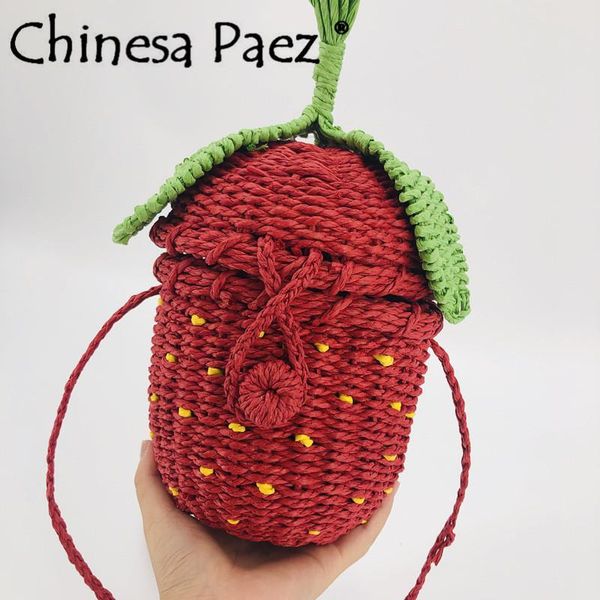 strawberry straw bags women summer rattan bag handmade woven beach messenger bag bohemia luxury handbags cell phone lips design
strawberry straw bags women summer rattan bag handmade woven beach messenger bag bohemia luxury handbags cell phone lips design