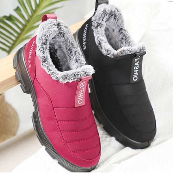 boots women snow female non-slip soft warm shoes ladies solid wedges short plush comfortable water-proof mother casual, Black
boots women snow female non-slip soft warm shoes ladies solid wedges short plush comfortable water-proof mother casual, Black