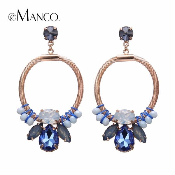 e-manco 4 colors fashion luxurious big dangle earrings for women unique elastic circle & charms crystal earring jewelry y200323, Golden
e-manco 4 colors fashion luxurious big dangle earrings for women unique elastic circle & charms crystal earring jewelry y200323, Golden