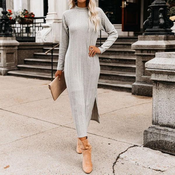 autumn spring gray solid knitted dress women screw sweater dress simple bottoming office ladies caual loose straight dresses, Black;gray
autumn spring gray solid knitted dress women screw sweater dress simple bottoming office ladies caual loose straight dresses, Black;gray