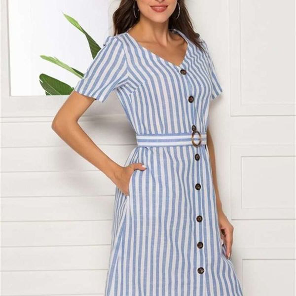 dress wind stripe short sleeve belt, Black;gray
dress wind stripe short sleeve belt, Black;gray