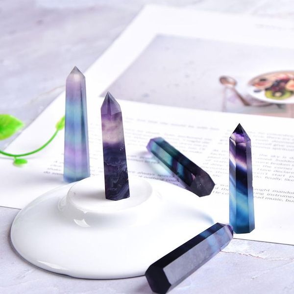 natural crystal colored fluorite point healing stone hexagonal prisms 40-80mm obelisk wand treatment stone diy qylaqc, Black
natural crystal colored fluorite point healing stone hexagonal prisms 40-80mm obelisk wand treatment stone diy qylaqc, Black