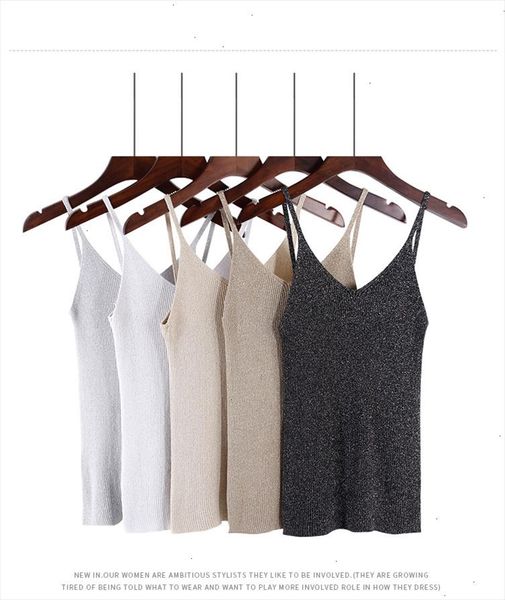 2020 spring knitted tank women crop solid silver v neck t shirt female sleeveless vest casual camis blouse, White
2020 spring knitted tank women crop solid silver v neck t shirt female sleeveless vest casual camis blouse, White