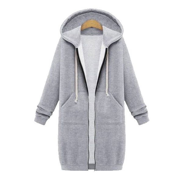 laamei autumn winter casual women long hoodies sweatshirt coat zip up outerwear hooded jacket plus size outwear 201102, Black
laamei autumn winter casual women long hoodies sweatshirt coat zip up outerwear hooded jacket plus size outwear 201102, Black