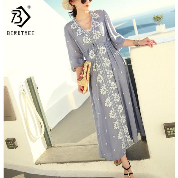 2018 new summer floral embroidery bohemian dress high waist woman beach vacation dress ethnic maxi retro d83608f1, White;black
2018 new summer floral embroidery bohemian dress high waist woman beach vacation dress ethnic maxi retro d83608f1, White;black