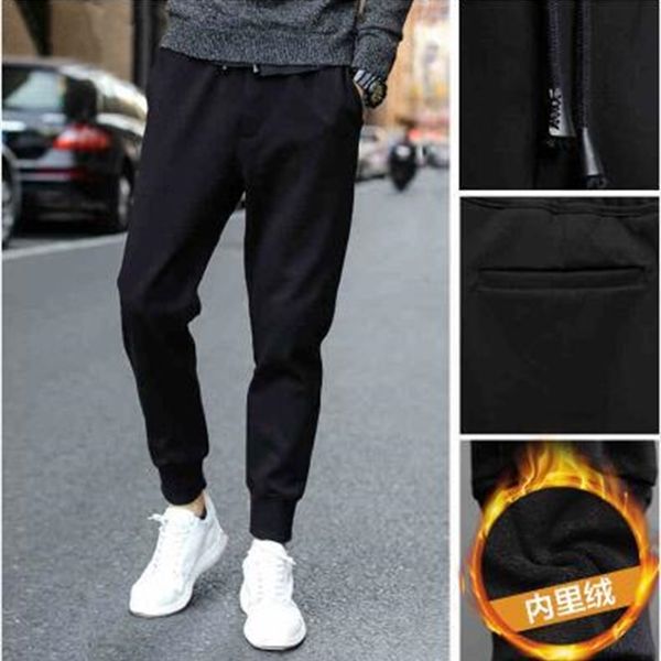 men's sports bodyguard solid color large casual pants, autumn corset, winter plush and thickened pants, Black
men's sports bodyguard solid color large casual pants, autumn corset, winter plush and thickened pants, Black