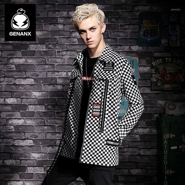 genanx brand dust coat male long coat black and white squares printing spring 2020 new boys size -xxl1, Tan;black
genanx brand dust coat male long coat black and white squares printing spring 2020 new boys size -xxl1, Tan;black
