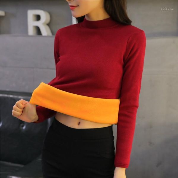 velvet thickening sweater women's autumn and winter new korean style pullover half turtleneck knitted bottoming shirt, White;black
velvet thickening sweater women's autumn and winter new korean style pullover half turtleneck knitted bottoming shirt, White;black