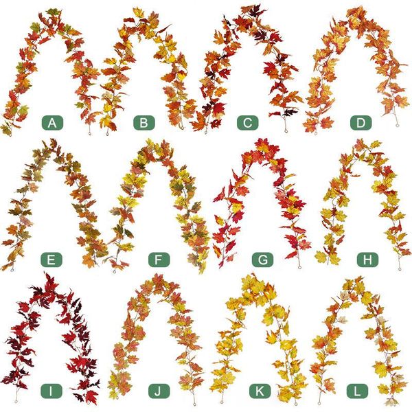 artificial vivid rattan autumn leaves vine garland for halloween decoration home garden party decor
artificial vivid rattan autumn leaves vine garland for halloween decoration home garden party decor