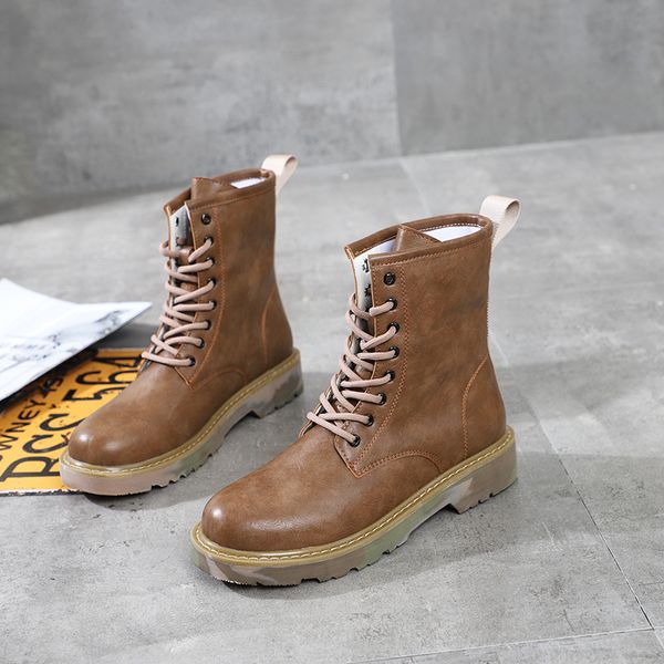 comfortable sewing in spring and autumn british martin boots overshoot men's fashion personalized trendy shoes, Black
comfortable sewing in spring and autumn british martin boots overshoot men's fashion personalized trendy shoes, Black