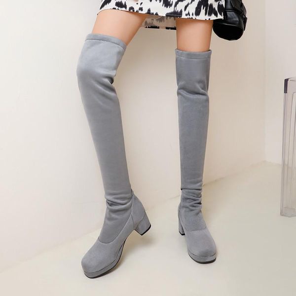 boots women's over-the-knee stretch black grey winter thigh high women soft flock long shoes ladies large size 48
boots women's over-the-knee stretch black grey winter thigh high women soft flock long shoes ladies large size 48