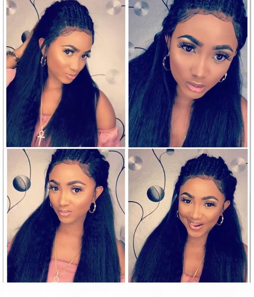 360 lace frontal kinky straight wig 130% 150% 180% density fake scalp 13x4 lace front wig italian yaki fake scalp full lace human hair wigs, Black;brown
360 lace frontal kinky straight wig 130% 150% 180% density fake scalp 13x4 lace front wig italian yaki fake scalp full lace human hair wigs, Black;brown