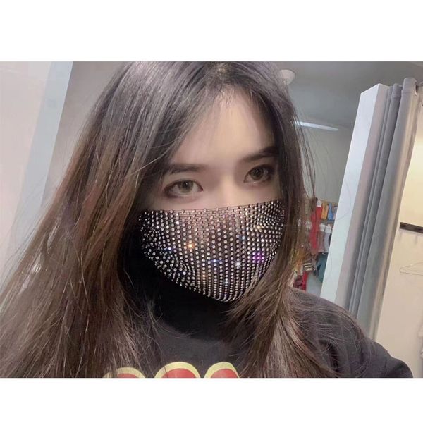 with diamond female new face mask summer flash color mask trend rhinestone mask ing, Silver
with diamond female new face mask summer flash color mask trend rhinestone mask ing, Silver