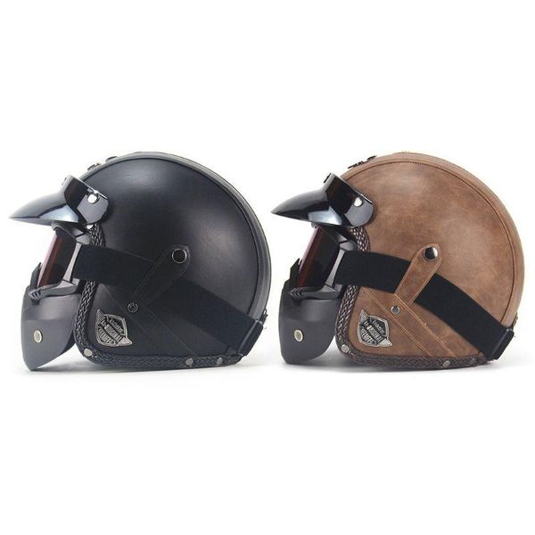 motorcycle helmets pu leather 3/4 open face vintage bike helmet with goggle mask 28gc
motorcycle helmets pu leather 3/4 open face vintage bike helmet with goggle mask 28gc