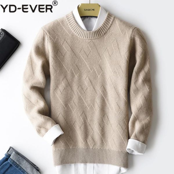 men's sweaters double thickening cashmere sweater men pullover 2021 autumn winter clothes hombre robe pull homme hiver, White;black
men's sweaters double thickening cashmere sweater men pullover 2021 autumn winter clothes hombre robe pull homme hiver, White;black