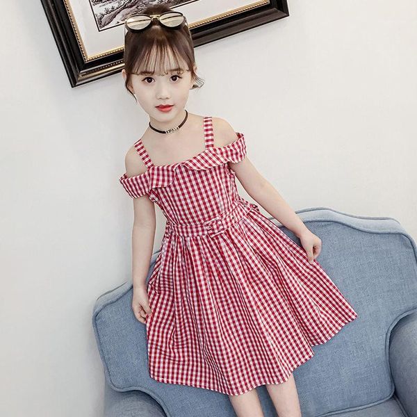 girl's dresses 2021 summer dress for children fashion plaid off shoulder strap teen girls clothing high waist a-line princess dresses1, Red;yellow
girl's dresses 2021 summer dress for children fashion plaid off shoulder strap teen girls clothing high waist a-line princess dresses1, Red;yellow