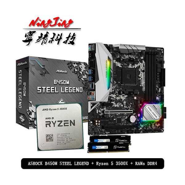 rams amd ryzen 5 3500x r5 cpu + asrock b450m steel legend motherboard+pumeitou ddr4 2666mhz suit socket am4 without cooler
rams amd ryzen 5 3500x r5 cpu + asrock b450m steel legend motherboard+pumeitou ddr4 2666mhz suit socket am4 without cooler