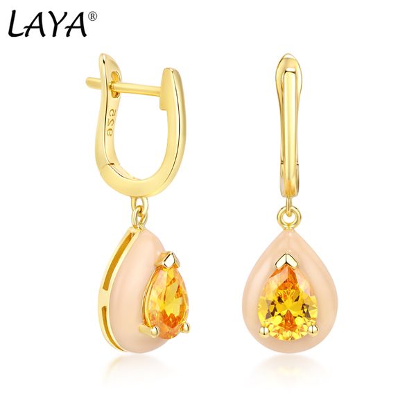 laya charm earrings for women pure 925 sterling silver synthetic yellow crystal nude enamel fashion jewelry handmade enamel 2022 trend, Golden
laya charm earrings for women pure 925 sterling silver synthetic yellow crystal nude enamel fashion jewelry handmade enamel 2022 trend, Golden