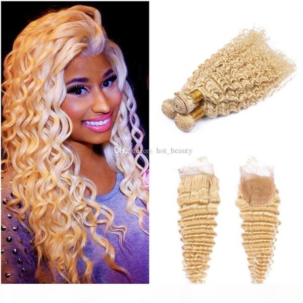 deep wave blonde human hair weave bundles with lace closure #613 bleach blonde deep wave curly lace closure with bundles virgin hair, Black
deep wave blonde human hair weave bundles with lace closure #613 bleach blonde deep wave curly lace closure with bundles virgin hair, Black
