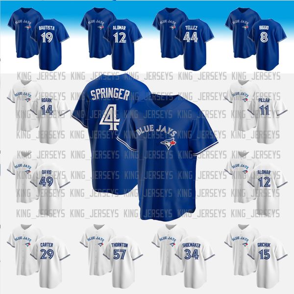 4 george springer 27 vladimir guerrero jr. 19 jose bautista 8 cavan biggio kevin x7 toronto pillar joe carter blue jays jerseys, Blue;black
4 george springer 27 vladimir guerrero jr. 19 jose bautista 8 cavan biggio kevin x7 toronto pillar joe carter blue jays jerseys, Blue;black
