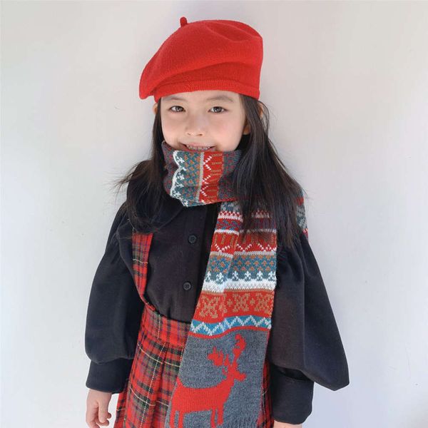 christmas gift knitting boys and children's girls winter lovely warm wool scarf 21bo21bofo14, Red;brown
christmas gift knitting boys and children's girls winter lovely warm wool scarf 21bo21bofo14, Red;brown