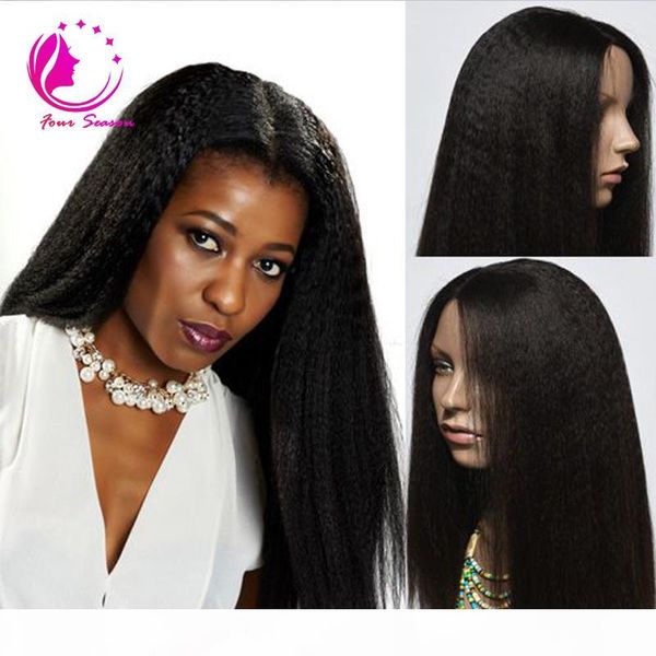 glueless full lace human hair wigs virgin peruvian hair kinky straight lace front wigs 100% unprocessed human hair wigs for black women, Black;brown 
glueless full lace human hair wigs virgin peruvian hair kinky straight lace front wigs 100% unprocessed human hair wigs for black women, Black;brown