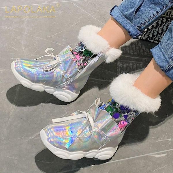 lapolaka 2020 fashion new zip up add fur warm winter boots ladies footwear shiny comfortable sweet bowtie boots woman shoes, Black
lapolaka 2020 fashion new zip up add fur warm winter boots ladies footwear shiny comfortable sweet bowtie boots woman shoes, Black