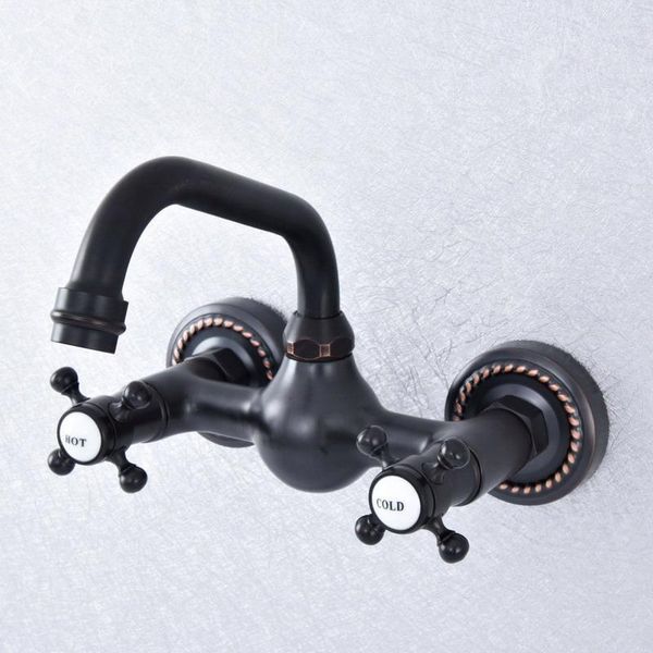 wall mounted bathroom kitchen faucet dual handle black bronze and cold water tap 360 swivel spout kitchen mixer tap lsf7221
wall mounted bathroom kitchen faucet dual handle black bronze and cold water tap 360 swivel spout kitchen mixer tap lsf7221