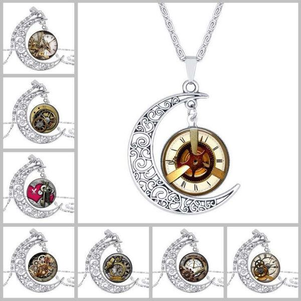 retro punk hour hand clock necklace selling sweater chain for men and women gsfn579 (with chain) mix order pendant necklaces, Silver
retro punk hour hand clock necklace selling sweater chain for men and women gsfn579 (with chain) mix order pendant necklaces, Silver