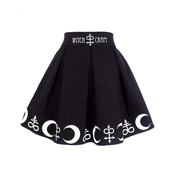40# mini skirt women gothic punk witchcraft moon skirts womens magic spell symbols pleated drop shipping, Black
40# mini skirt women gothic punk witchcraft moon skirts womens magic spell symbols pleated drop shipping, Black