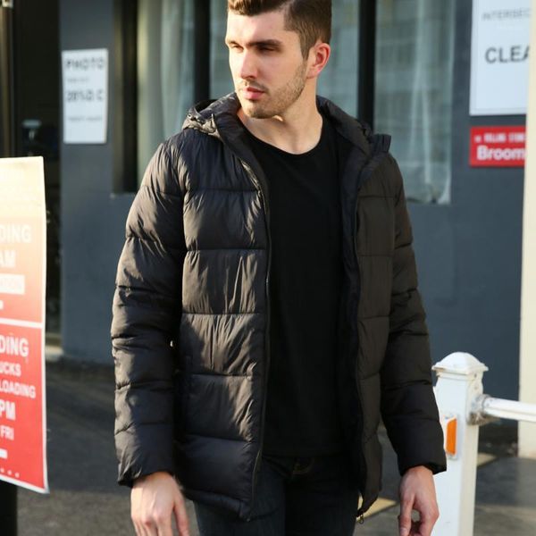 vogue winter jacket men wear lightweight cotton padded jacket winter men's short feather coat1, Black
vogue winter jacket men wear lightweight cotton padded jacket winter men's short feather coat1, Black