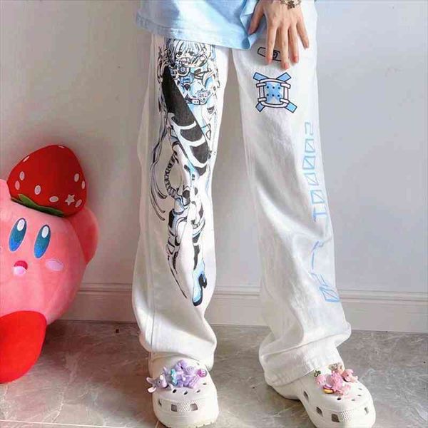 anime pants women summer fashion y2k wide leg pants streetwear harajuku print loose casual cyberpunk white trousers, Black;white
anime pants women summer fashion y2k wide leg pants streetwear harajuku print loose casual cyberpunk white trousers, Black;white